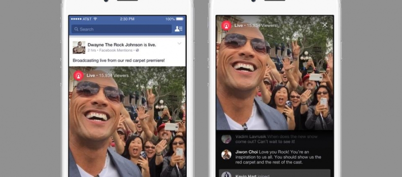 Facebook lanza Live para que las celebridades puedan transmitir online